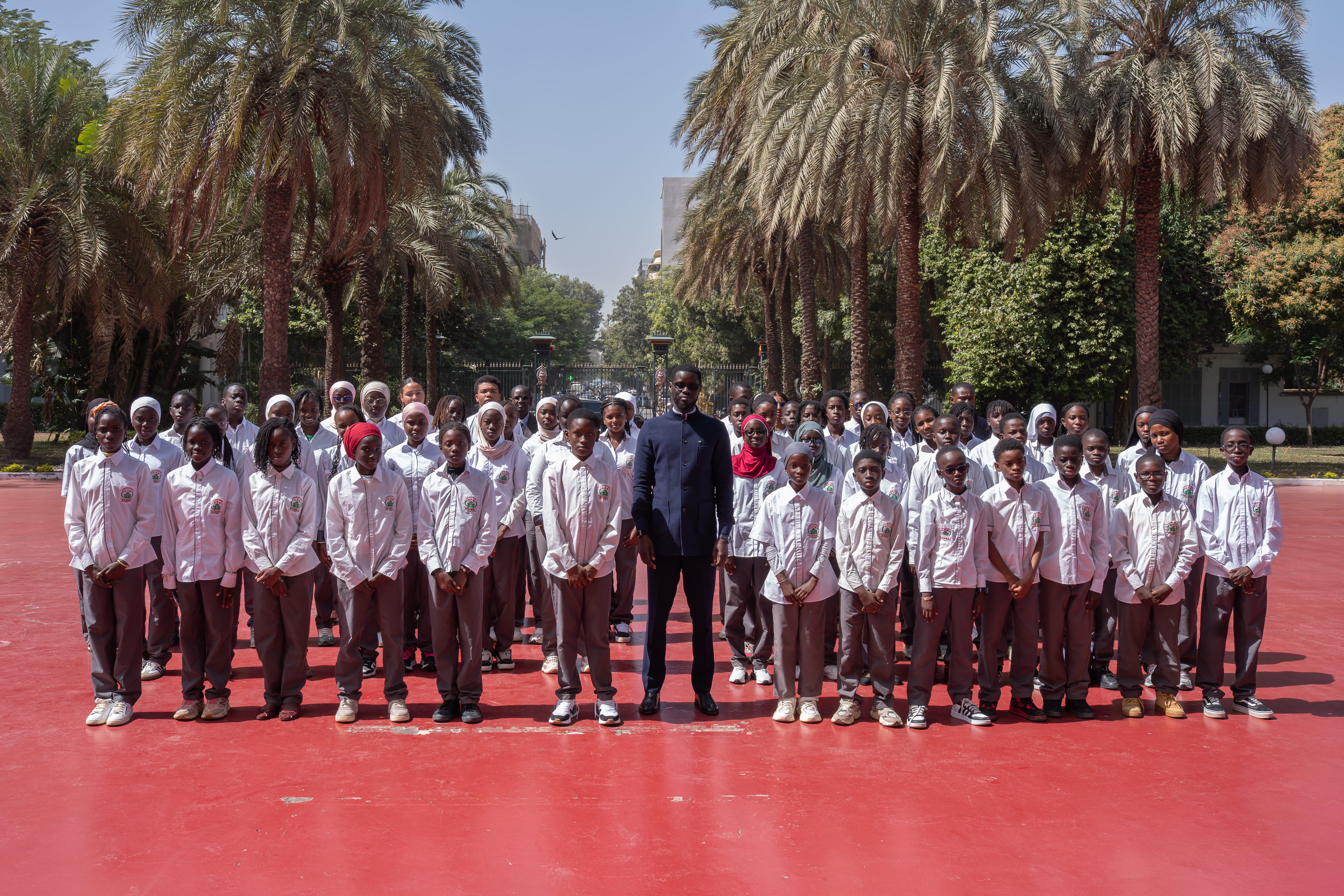 Les élèves du Groupe Scolaire Kambal en visite au Palais Présidentiel